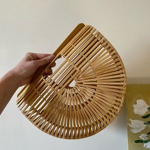 Bamboo wicker purse